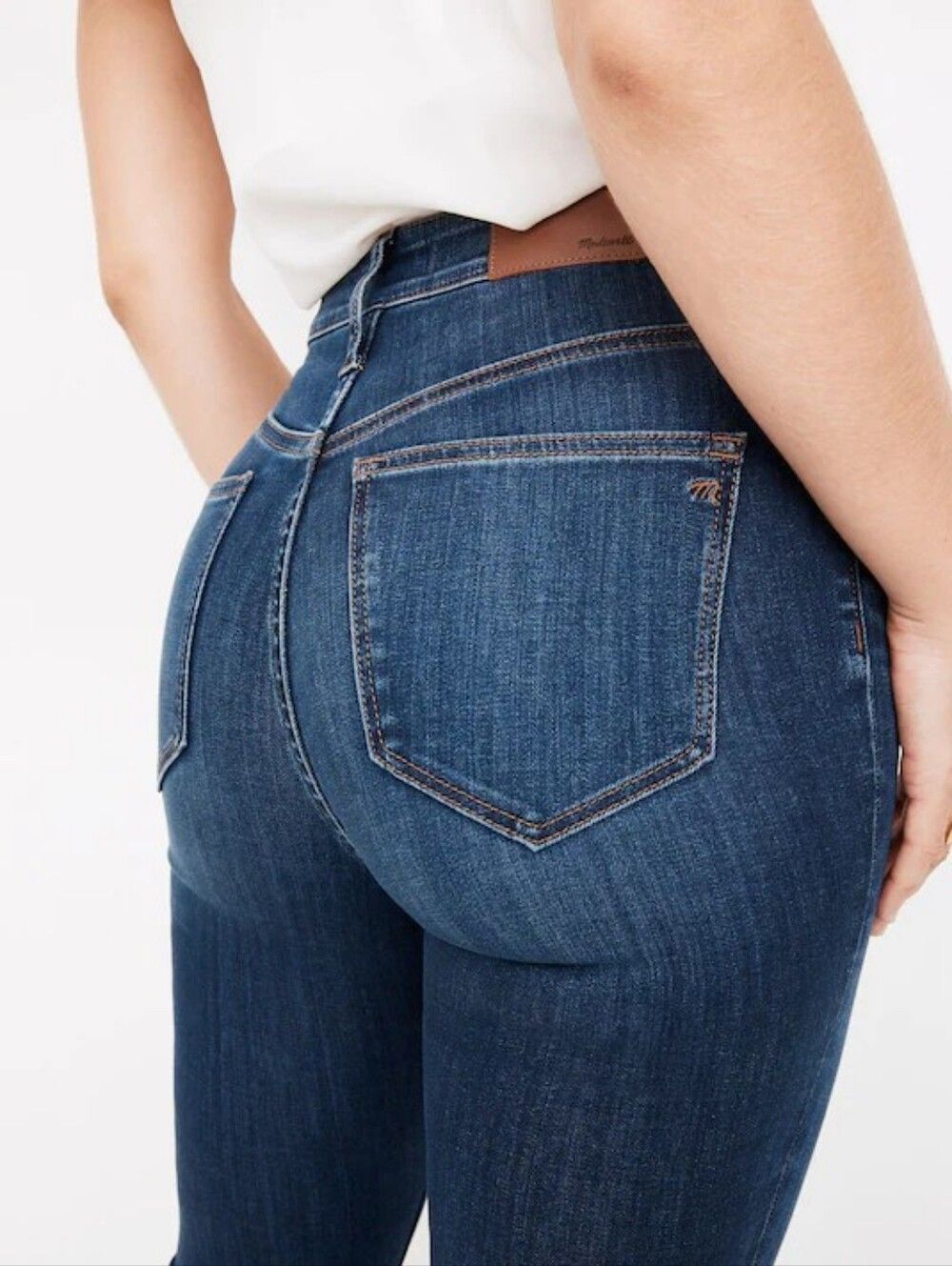 Madewell Womens Sussex Wash Blue Curvy High Rise Skinny Jeans Size 27 - Picture 2 of 15